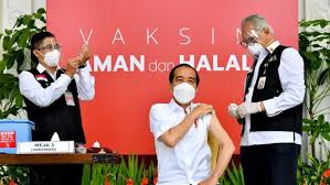Penyuntikan Vaksin COVID-19 Jokowi Dosis Kedua Hingga Pro Kontra Kedatngan Vaksin Sinovac ke Indonesia